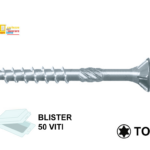 Vite Truciolare TPS Filetto Parziale Impronta Torx10 Zincate in Blister da Pezzi 50 mm3,0x40/25 | Tecfi